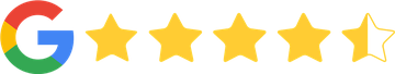 Rated 4.5 stars on Google